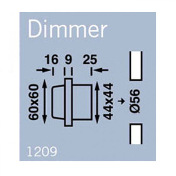 Led dimmer mat chroom - Afbeelding 2