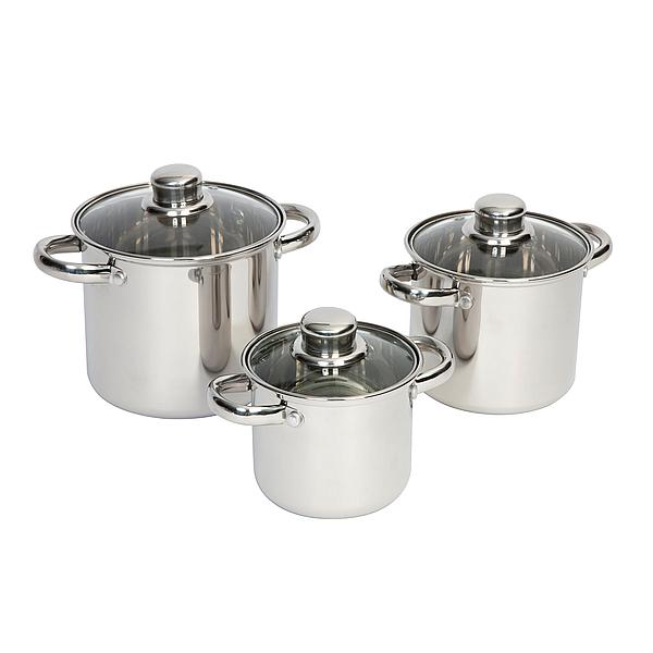 Pannenset RVS 3-delig