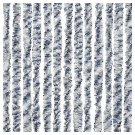 Vliegengordijn kattenstaart twist blauw-gr